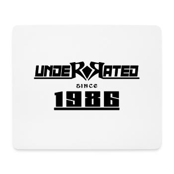 1986 birthday 36 years underrated anniversary - Mouse Pad (horizontal) - white - Front