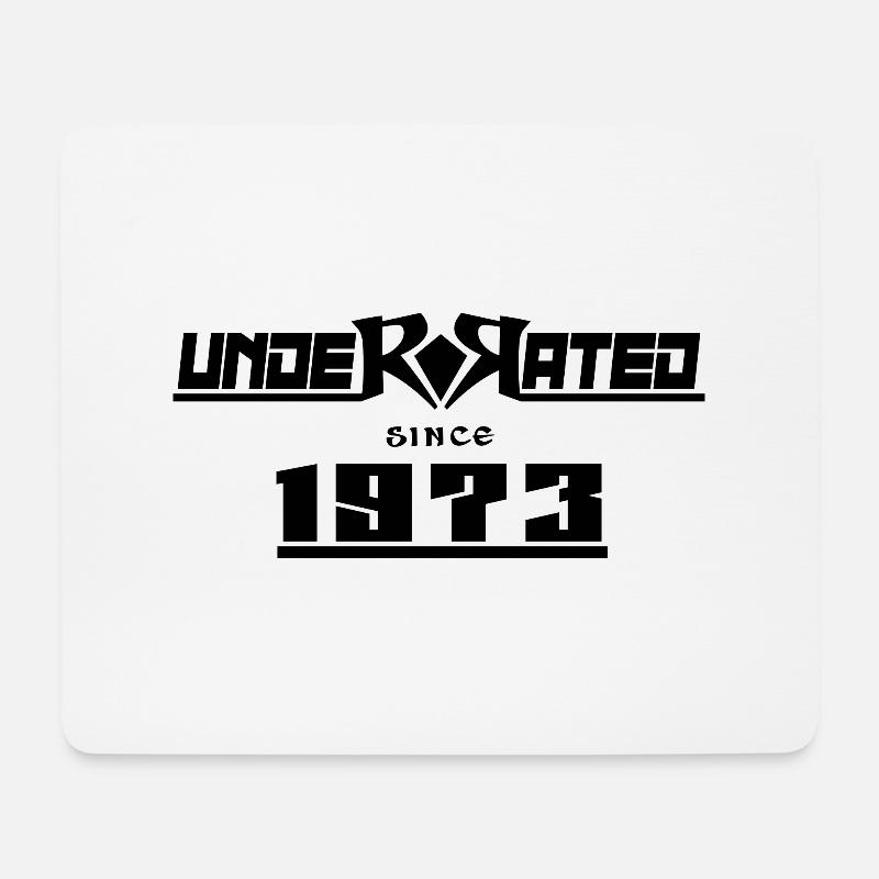 1973 geburtstag 49 jahre 49.jubiläum underrated - Mousepad (Querformat) - Weiß