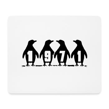 1971 Anniversaire Bains de glace Anniversaire Nageurs d’hiver - Tapis de souris (format paysage) - blanc - Devant