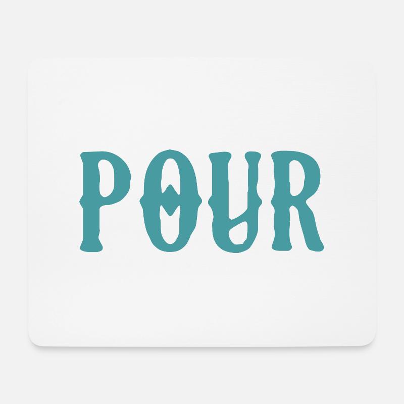 Pipo - Mousepad (Querformat) - Weiß
