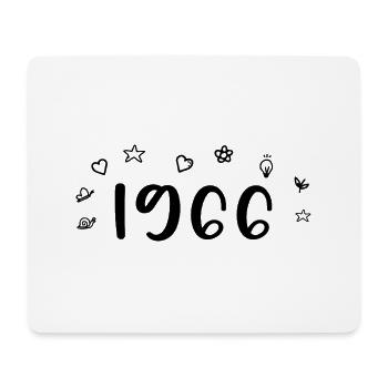 1966 Jubiläum 1966 Rückblick 1966 - Mousepad (Querformat) - Weiß - Vorne