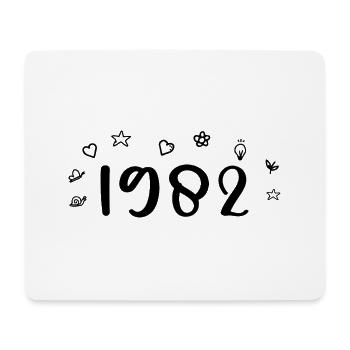 Jubiläum 1982 1982 Rückblick 1982 - Mousepad (Querformat) - Weiß - Vorne