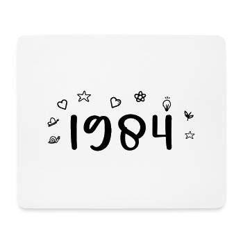 1984 Jubiläum 1984 Retro 1984 - Mousepad (Querformat) - Weiß - Vorne
