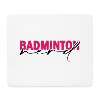 Badminton Federball - Mousepad (Querformat) - Weiß - Vorne