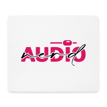 audio music-nerd minimal techno dj - Mousepad (Querformat) - Weiß - Vorne