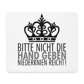 Niederknien Reicht - Mousepad (Querformat) - Weiß - Vorne