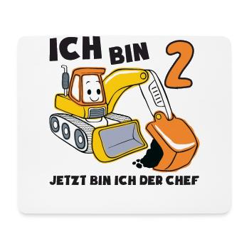 Kinder Ich Bin Schon 2, Jungen Geburtstag - Mousepad (Querformat) - Weiß - Vorne