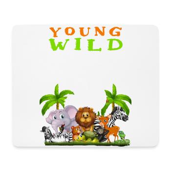 3rd birthday for three years children dinosaurs - Mouse Pad (horizontal) - white - Front