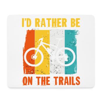 Biker-Bike-Cycling-Bicycle-Rider-Bike Ride - Mouse Pad (horizontal) - white - Front
