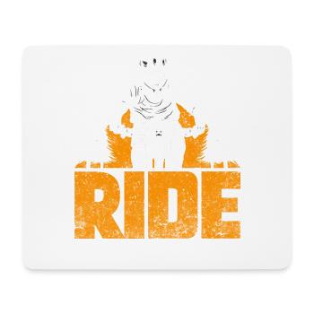 Ride Cyclist Design Für Fahrradfahrer Oder Biker - Mousepad (Querformat) - Weiß - Vorne