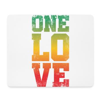 A Love Design For Reggae Rasta - Mouse Pad (horizontal) - white - Front