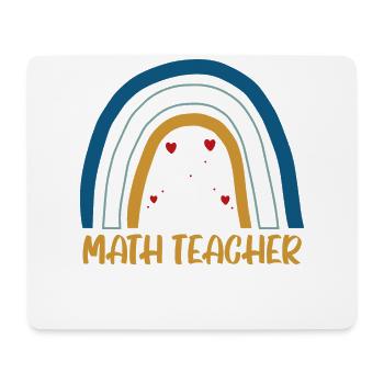 Conception de professeur de mathématiques pour professeur de mathématiques - Tapis de souris (format paysage) - blanc - Devant