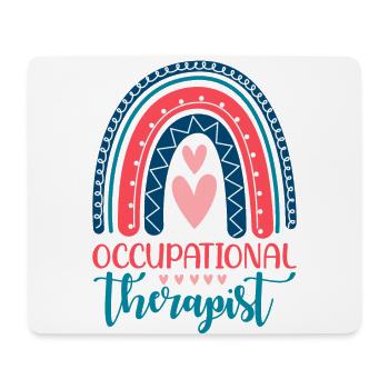 Ergotherapeut-design Für Therapiearbeiter - Mousepad (Querformat) - Weiß - Vorne