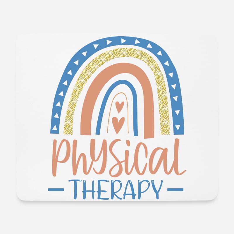 Physiotherapie-design Für Physiotherapeuten - Mousepad (Querformat) - Weiß