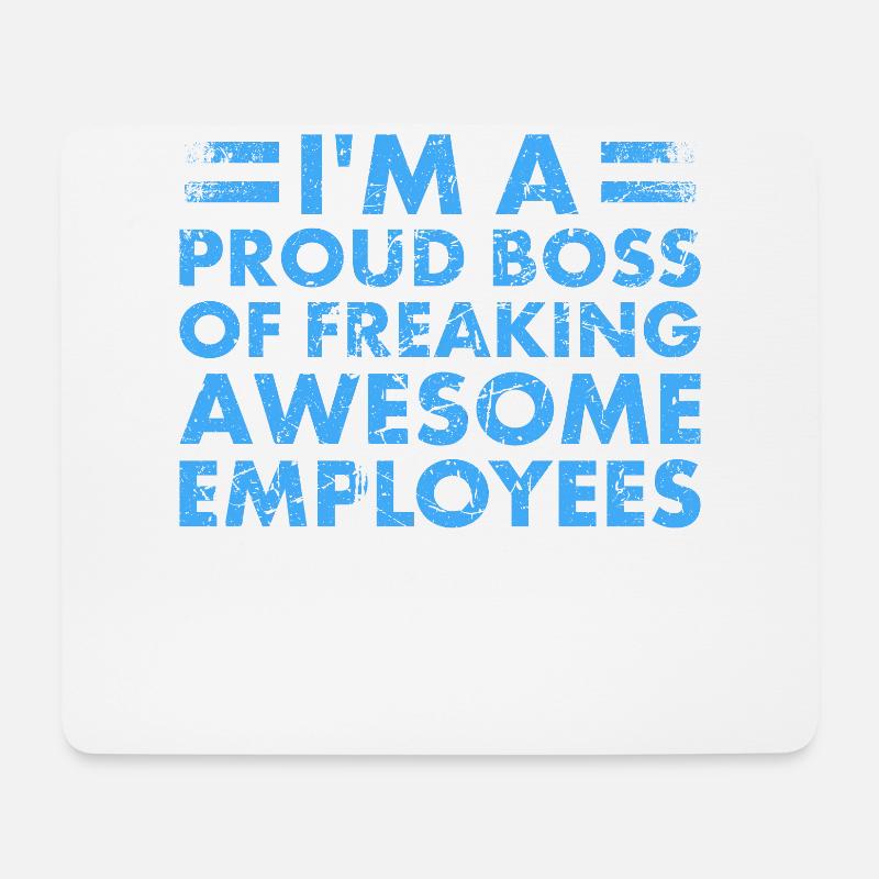 Ich Bin Ein Stolzer Chef Von Verdammt Großartigen - Mousepad (Querformat) - Weiß