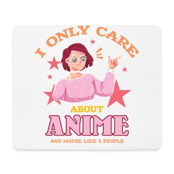 I'm Interested In Anime Only And Likes - Mouse Pad (horizontal) - white - Front