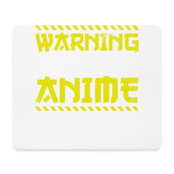 Warnung Kann Spontan Anfangen Zu Sprechen - Mousepad (Querformat) - Weiß - Vorne