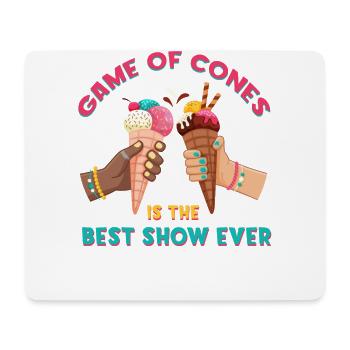 Game Of Cones Ist Die Beste Show Aller Zeiten Für - Mousepad (Querformat) - Weiß - Vorne
