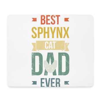 Best Sphynx Cat Father Ever Design For - Mouse Pad (horizontal) - white - Front