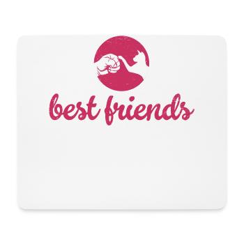 Beste Freunde Fürs Leben Design Für - Mousepad (Querformat) - Weiß - Vorne
