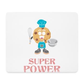 La cuisson est mon superpouvoir pour la cuisson ou la cuisson - Tapis de souris (format paysage) - blanc - Devant