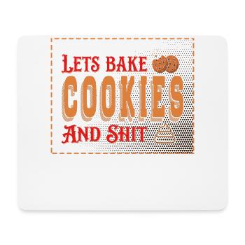 Laisse des biscuits et de la merde au boulanger ou au four - Tapis de souris (format paysage) - blanc - Devant