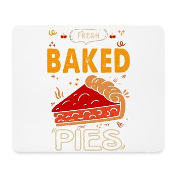 Gâteaux fraîchement sortis du four pour les boulangers ou les amateurs de pâtisserie - Tapis de souris (format paysage) - blanc - Devant
