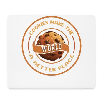Les cookies rendent le monde meilleur pour - Tapis de souris (format paysage) - blanc - Devant