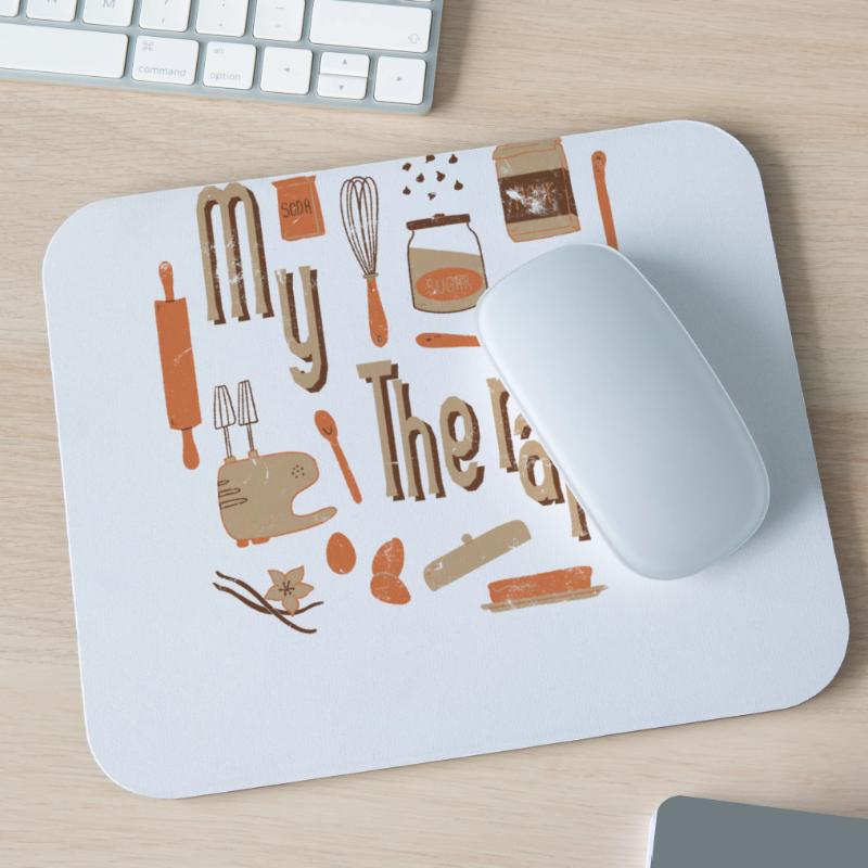 My Therapy Baking Design Für Bäcker Oder Backfans Mousepad (Querformat)