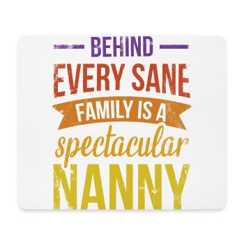 Behind every reasonable family is a - Mouse Pad (horizontal) - white - Front