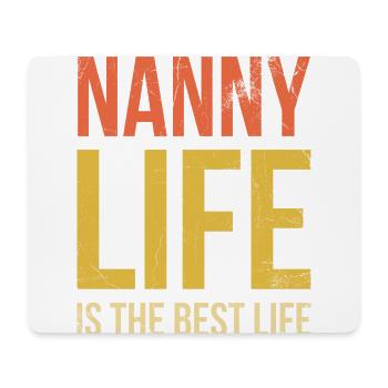 Das Nanny-leben Ist Das Beste Leben Für Großmutter - Mousepad (Querformat) - Weiß - Vorne