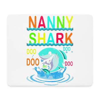 Nanny Shark Doo Doo Doo Für Großmutter Oma - Mousepad (Querformat) - Weiß - Vorne