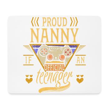 Stolzes Kindermädchen, Wenn Ein Offizieller - Mousepad (Querformat) - Weiß - Vorne