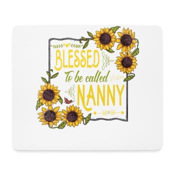 Gesegnet, Nanny Für Großmutter Oma Genannt Zu - Mousepad (Querformat) - Weiß - Vorne