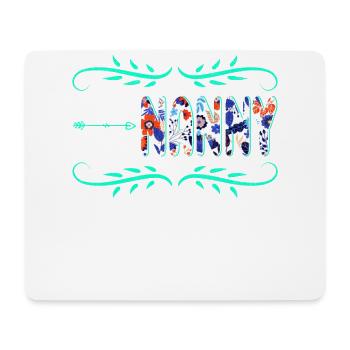 Ich Bin Die Verrückte Nanny Für Großmutter Oma - Mousepad (Querformat) - Weiß - Vorne