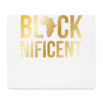 Blacknificent pour les fiers Afro-Américains - Tapis de souris (format paysage) - blanc - Devant