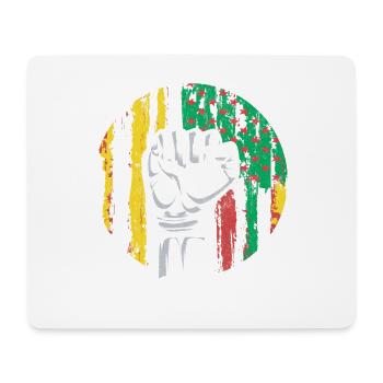 Combattez vos droits pour la fierté des Afro-Américains - Tapis de souris (format paysage) - blanc - Devant