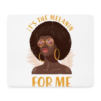 Es Ist Das Melanin Für Mich Für Den Stolzen - Mousepad (Querformat) - Weiß - Vorne