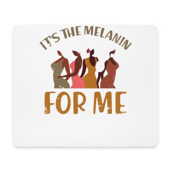 Es Ist Das Melanin Für Mich Für Den Stolzen - Mousepad (Querformat) - Weiß - Vorne