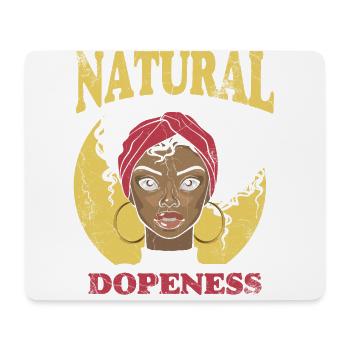 Stupidité naturelle pour les fiers Afro-Américains - Tapis de souris (format paysage) - blanc - Devant