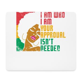 Ich Bin, Wer Ich Bin. Ihre Zustimmung Ist Für - Mousepad (Querformat) - Weiß - Vorne