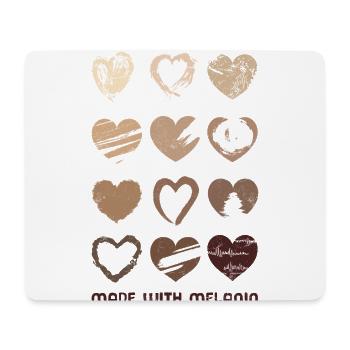 Hergestellt Mit Melanin Für Stolze Afroamerikaner - Mousepad (Querformat) - Weiß - Vorne