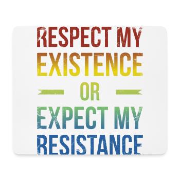 B stands for black and brilliant for Pride African - Mouse Pad (horizontal) - white - Front