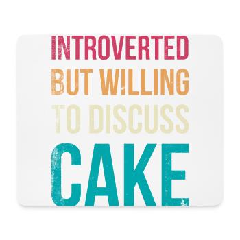 Introverted but ready to work for Baker Or - Mouse Pad (horizontal) - white - Front