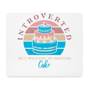 Introverted but ready to work for Baker Or - Mouse Pad (horizontal) - white - Front