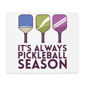 Es Ist Immer Pickleball-saison Für Pickleball - Mousepad (Querformat) - Weiß - Vorne