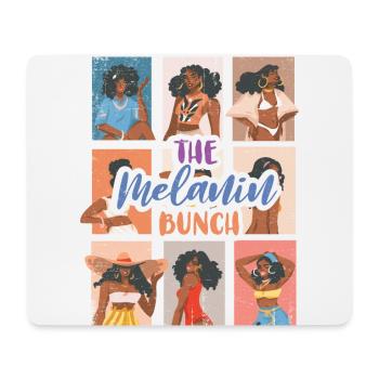 Das Melanin-bündel Für Stolze Afroamerikaner - Mousepad (Querformat) - Weiß - Vorne
