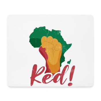 Nous saigneons tous rouge pour le fier Afro-Américain - Tapis de souris (format paysage) - blanc - Devant