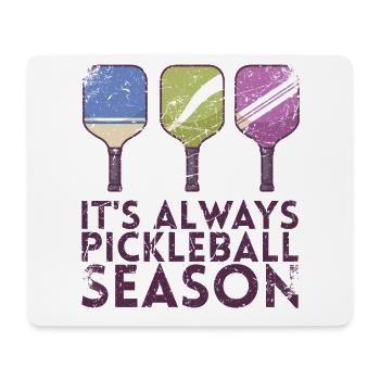Es Ist Immer Pickleball-saison Für Pickleball - Mousepad (Querformat) - Weiß - Vorne