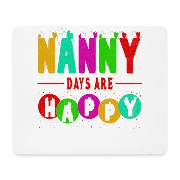 Nanny Days Sind Glückliche Tage Für Großmutter Oma - Mousepad (Querformat) - Weiß - Vorne
